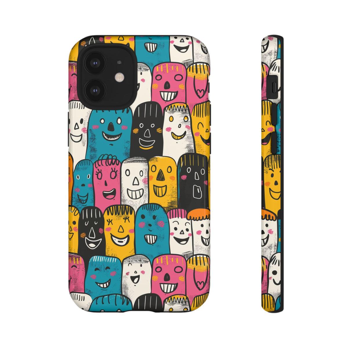 Happy Faces Phone Case – Joyful and Cheerful Design for a Bright Look 5