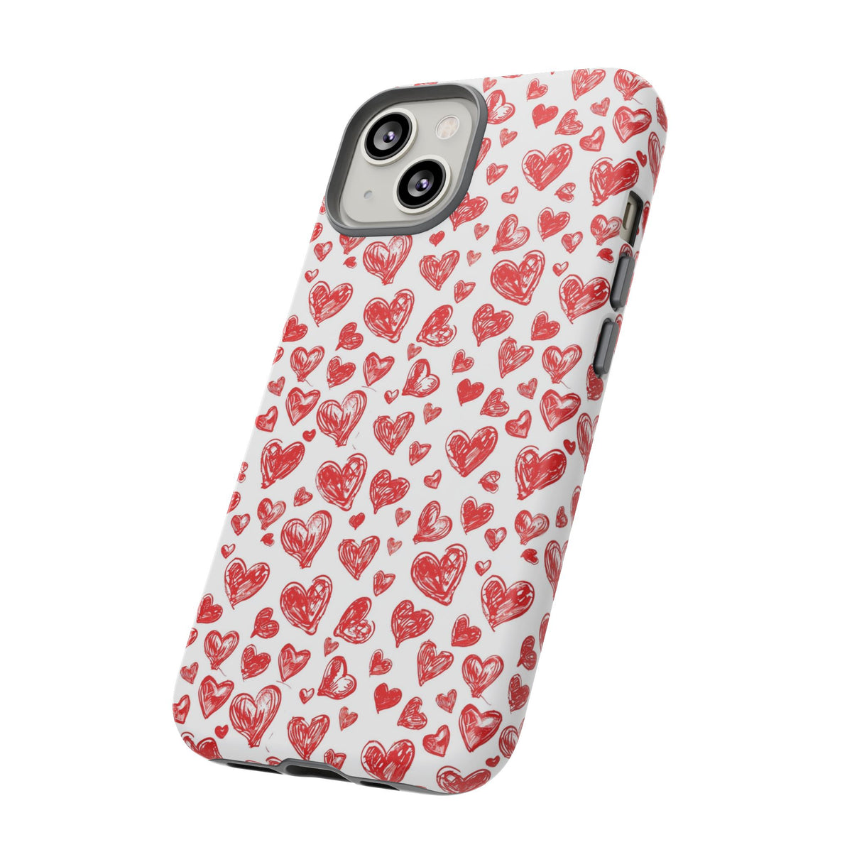 Heart Pattern Phone Case – Stylish & Loving Design for Your Device 814