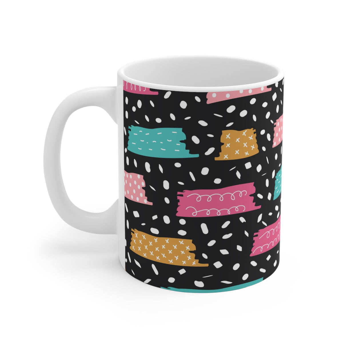 Cute Abstract Doodle Coffee Mug – Fun and Whimsical Drinkware 7