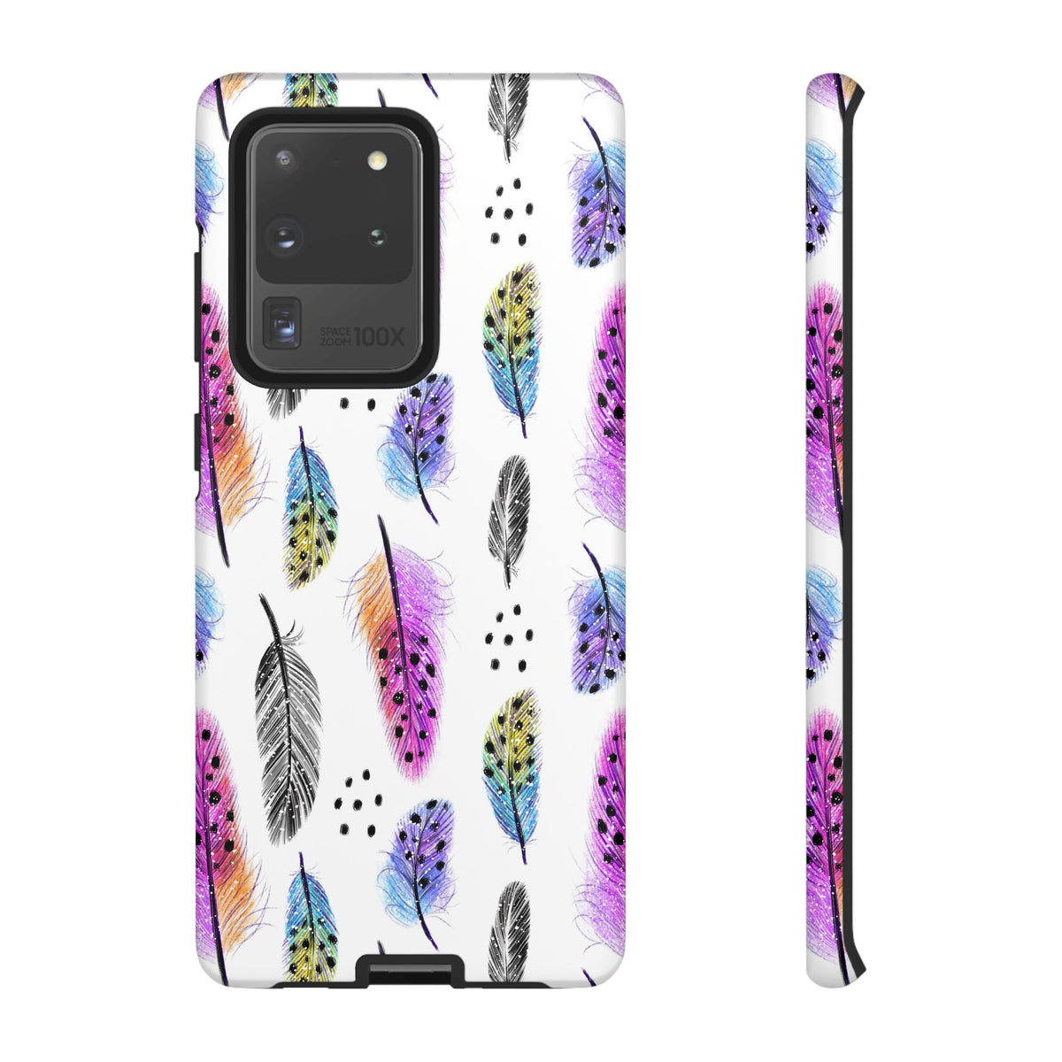 Feather Pattern Phone Case – Elegant & Durable Protection for Your Phone