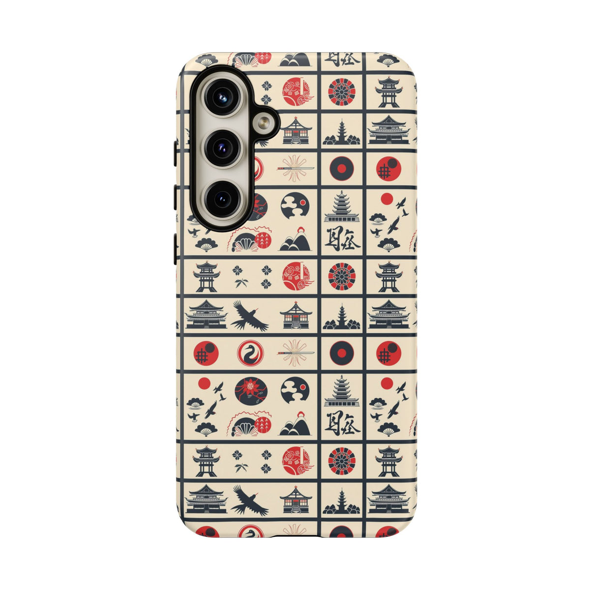 Japanese Pattern Phone Case – Elegant & Timeless Design for Your Phone 099