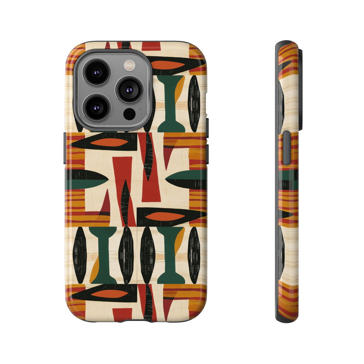 Stylish African Pattern Phone Case – Unique and Vibrant Protection 196