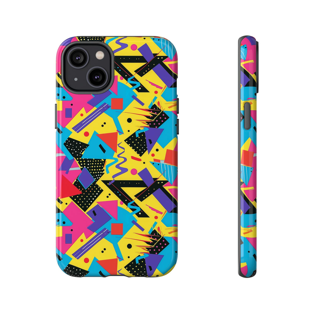 90s Themed Seamless Pattern Phone Case – Embrace Retro Style and Protection 223