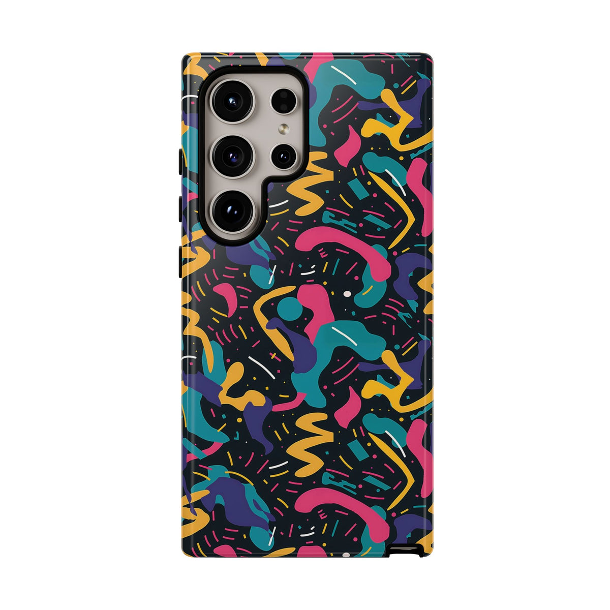 90s Themed Seamless Pattern Phone Case – Embrace Retro Style and Protection 235