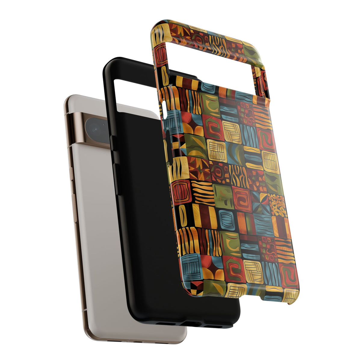 Stylish African Pattern Phone Case – Unique and Vibrant Protection 075