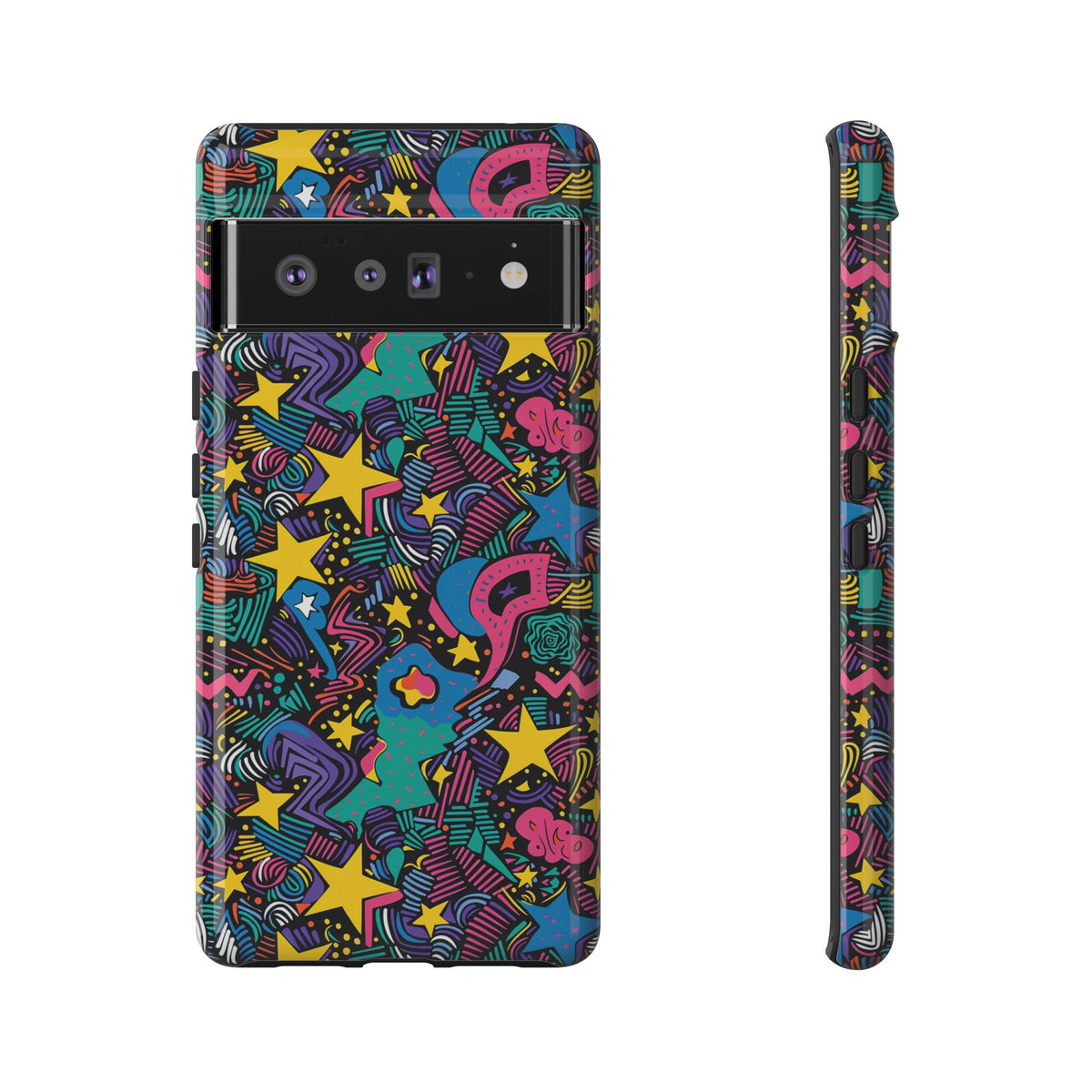 90s Themed Seamless Pattern Phone Case – Embrace Retro Style and Protection 227