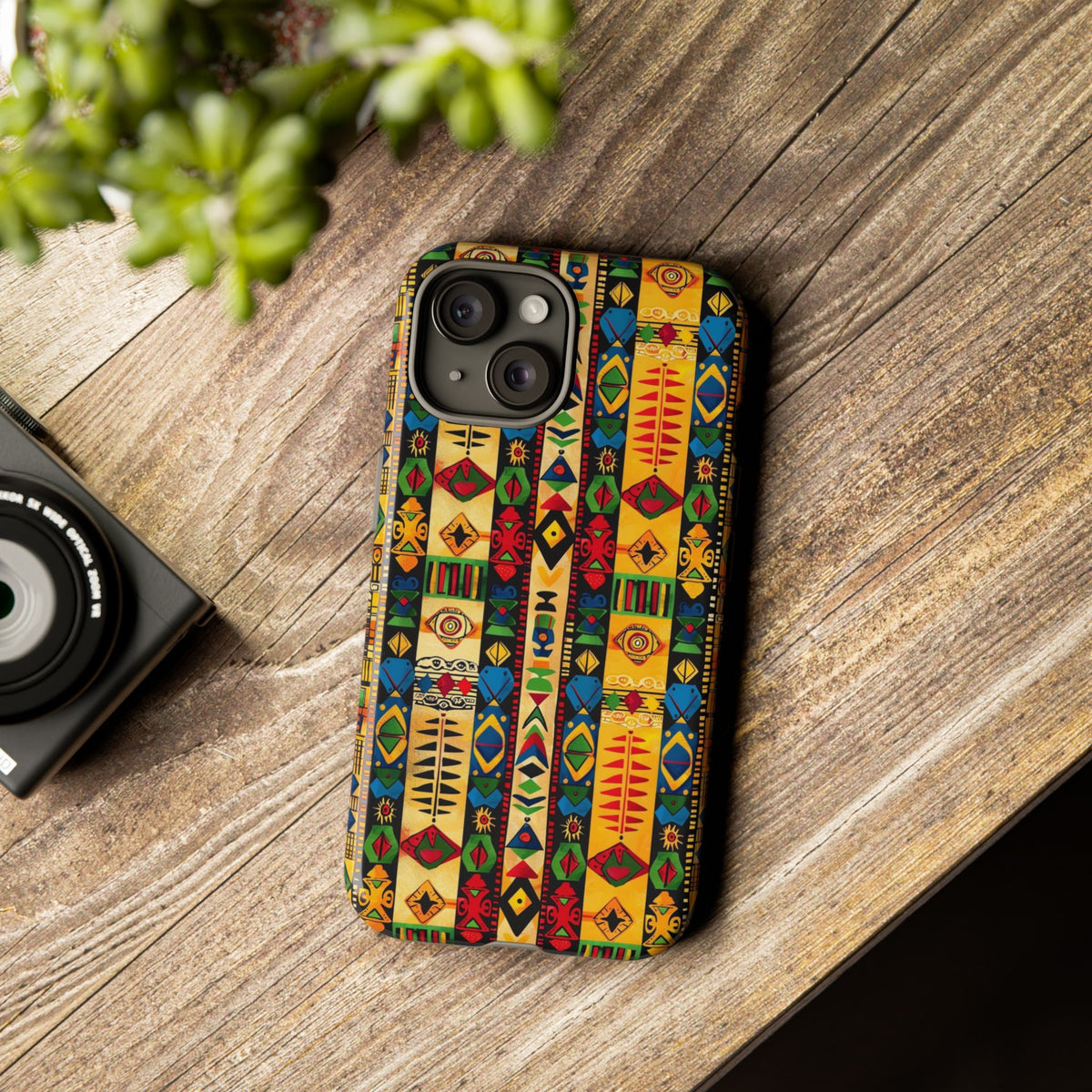 Stylish African Pattern Phone Case – Unique and Vibrant Protection 163