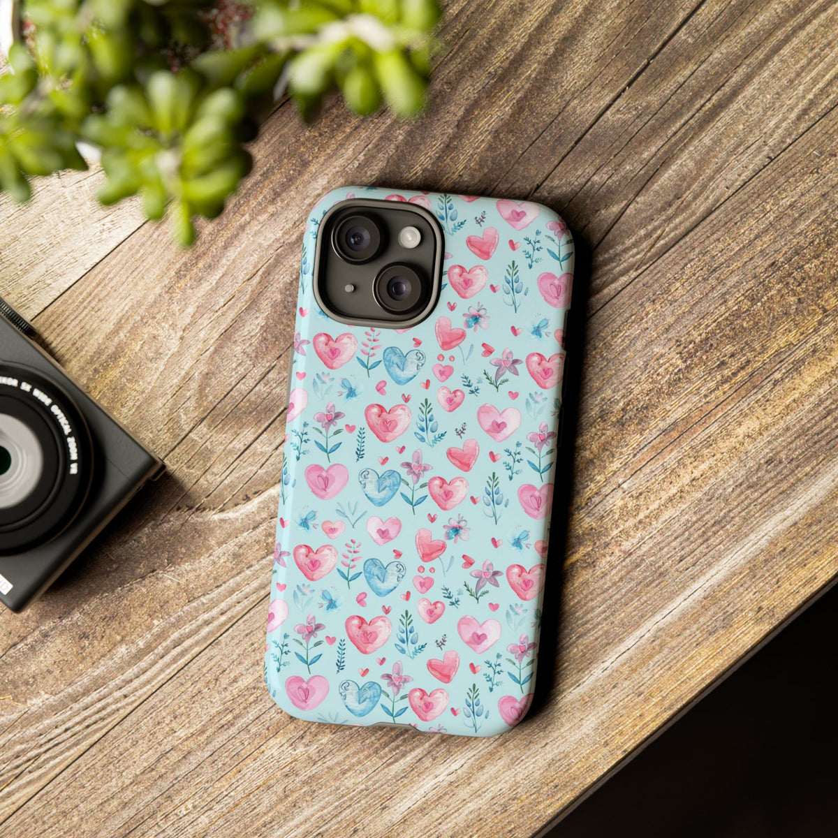 Heart Pattern Phone Case – Stylish & Loving Design for Your Device 228