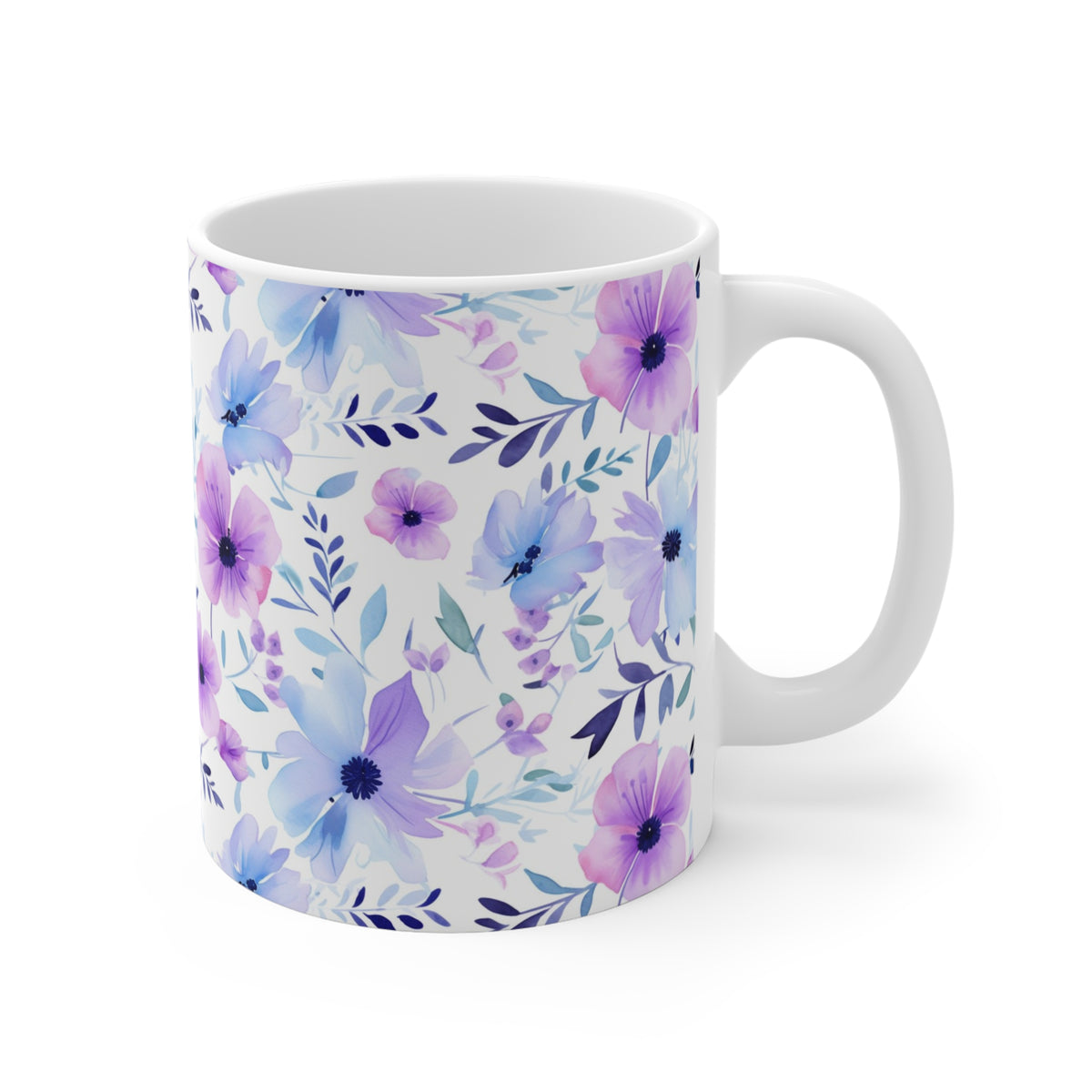 Various Watercolor Design All Over Coffee Mug – Unique Artistic Ceramic Coffee Cup 113