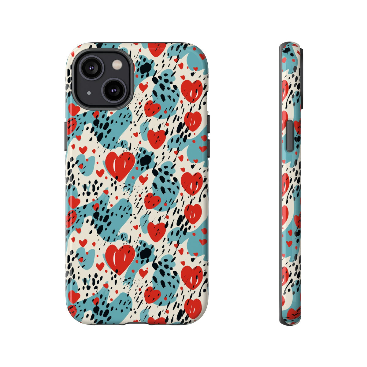 Heart Pattern Phone Case – Stylish & Loving Design for Your Device 822