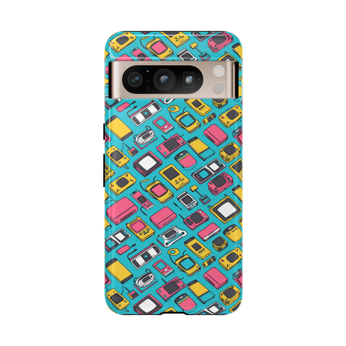 90s Themed Seamless Pattern Phone Case – Embrace Retro Style and Protection 237