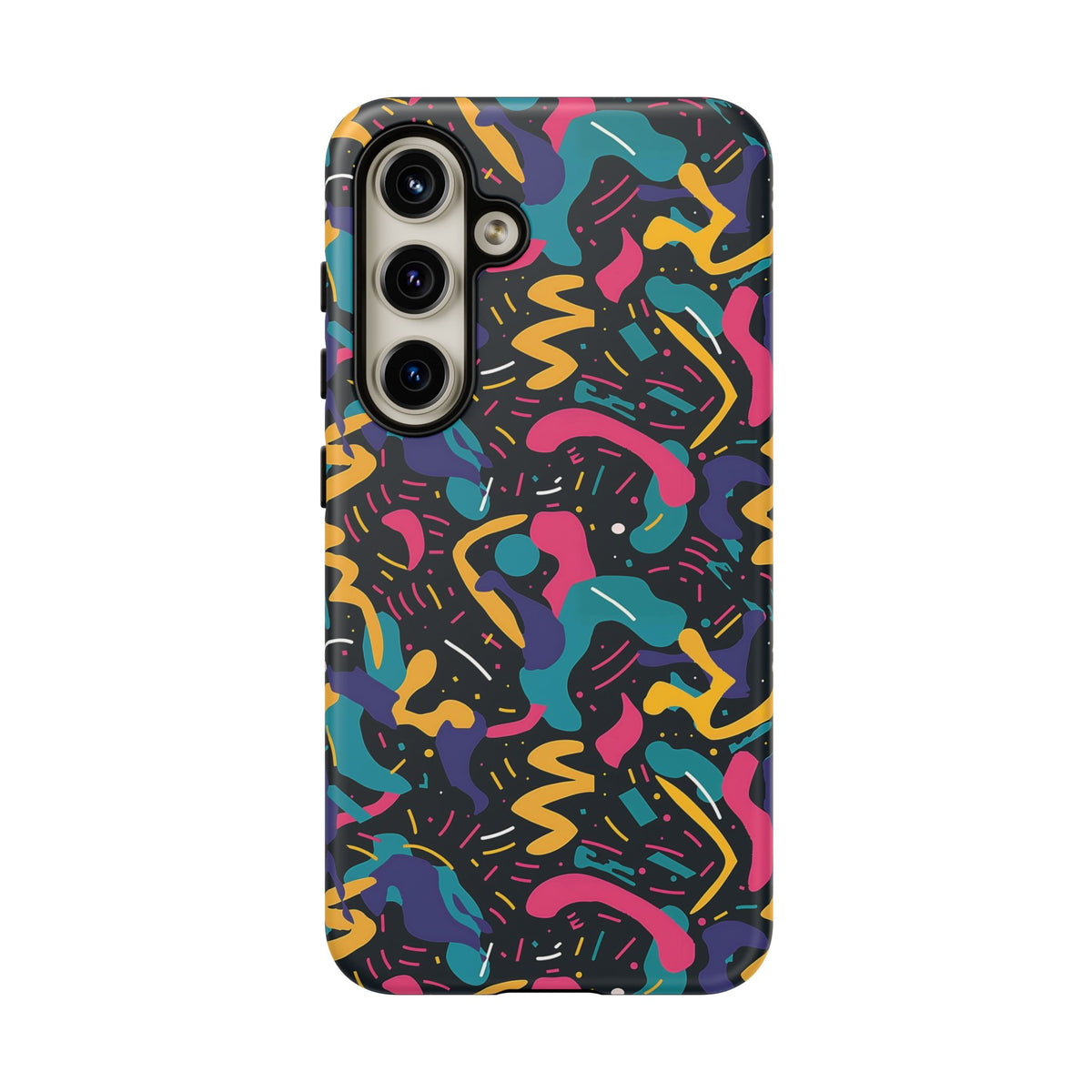 90s Themed Seamless Pattern Phone Case – Embrace Retro Style and Protection 235