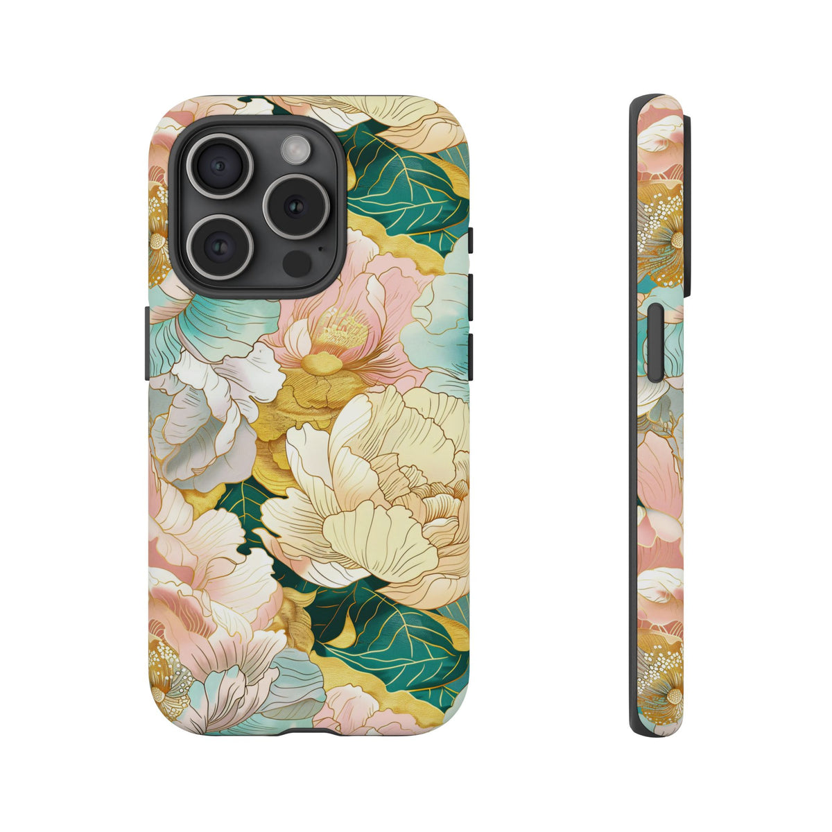 Japanese Blossom Asian Floral Design Phone Case – Elegant Floral Phone Cover