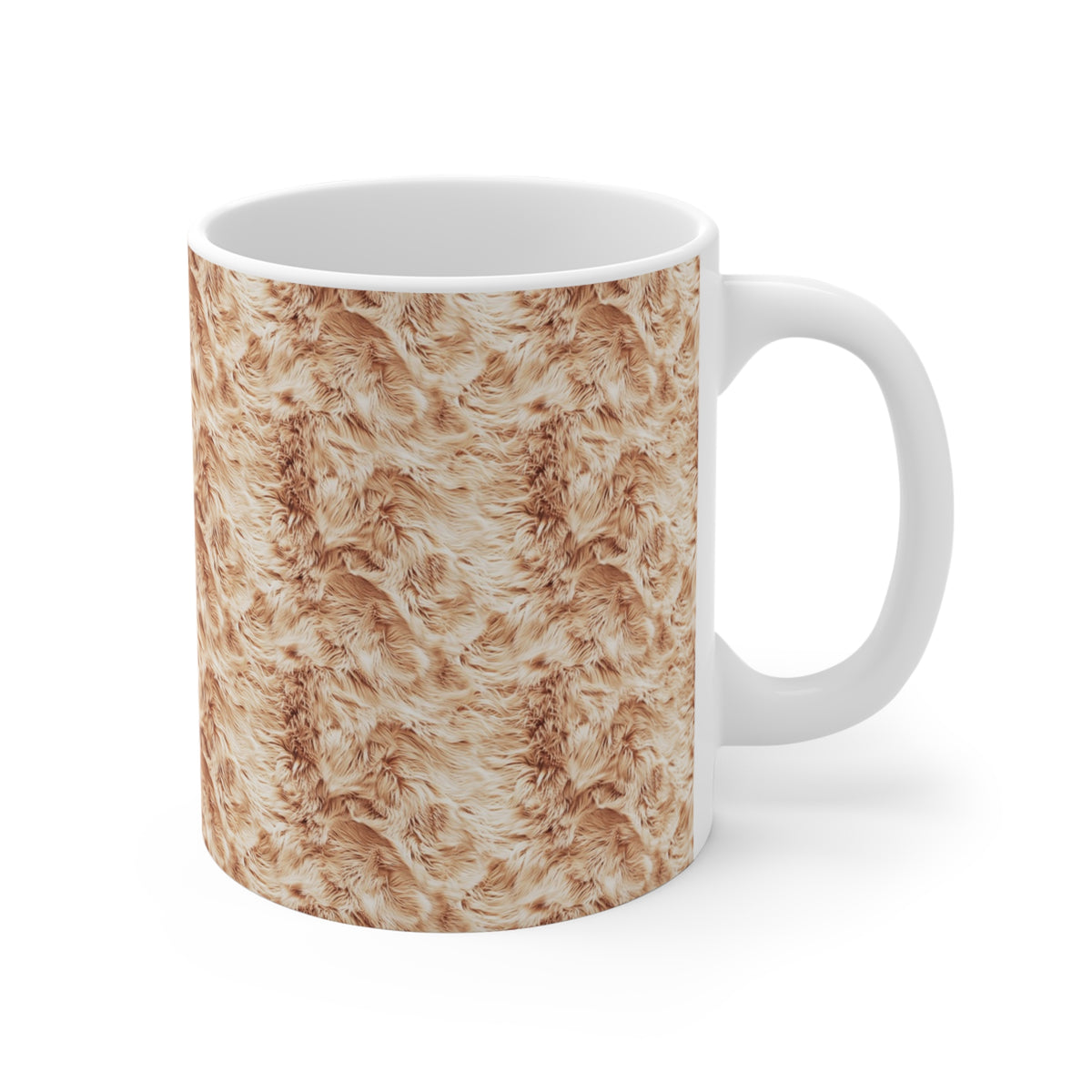 Fur Seamless Pattern Coffee Mug – Cozy Ceramic Mug for Fur Lovers 8