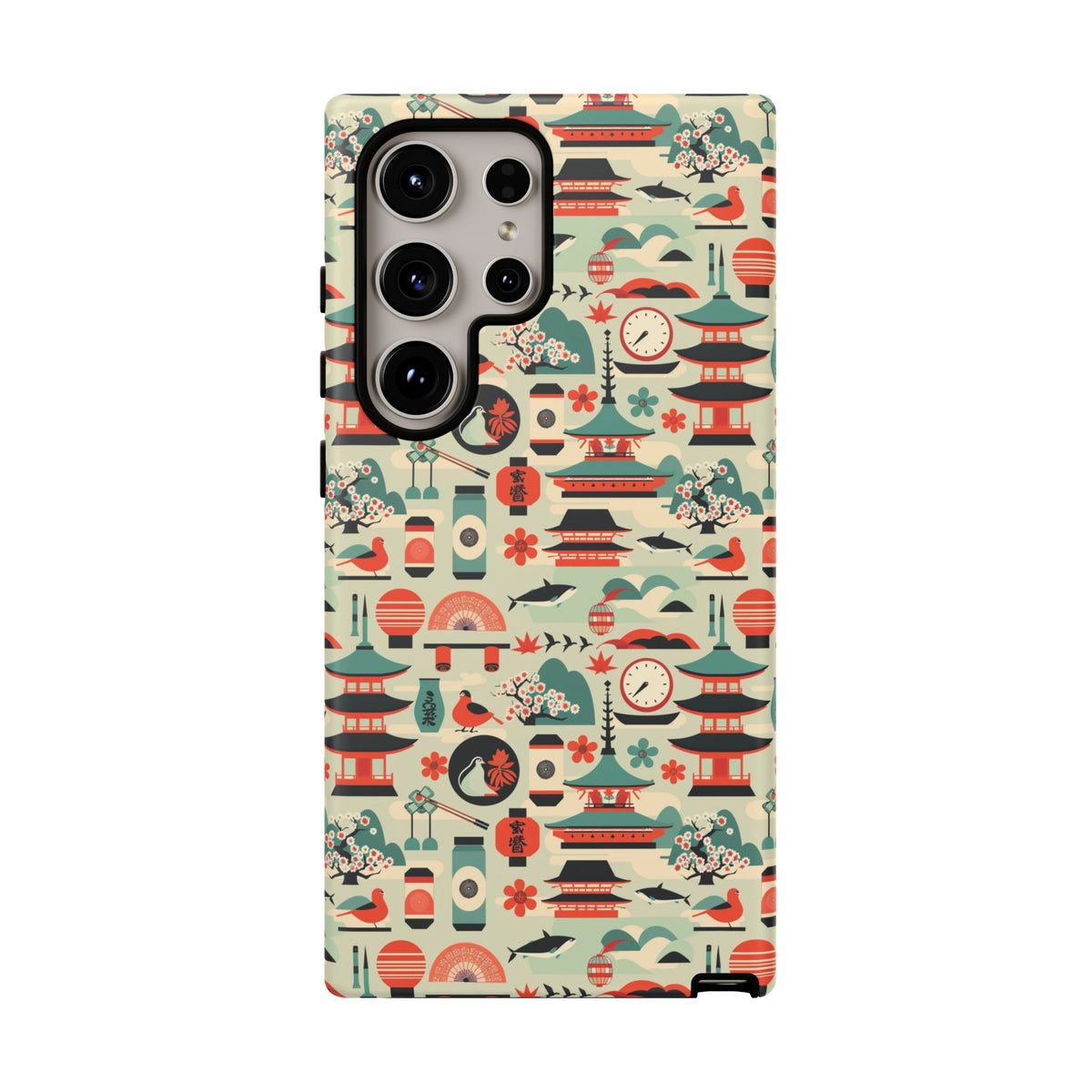 Japanese Pattern Phone Case – Elegant & Timeless Design for Your Phone 105