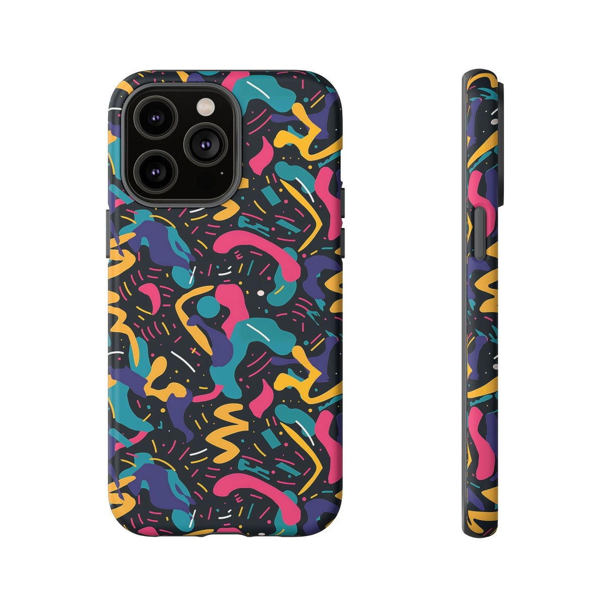 90s Themed Seamless Pattern Phone Case – Embrace Retro Style and Protection 235