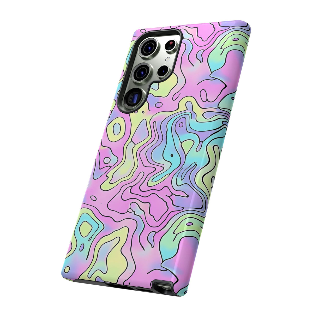 Abstract Pastel Waves and Wavy Lines Phone Case – Elegant and Modern Phone Cover 2