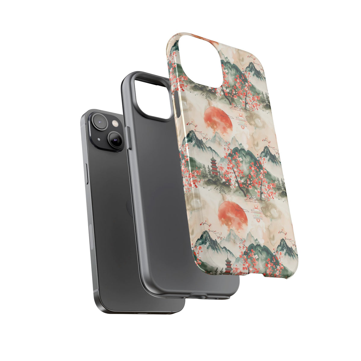 Japanese Pattern Phone Case – Elegant & Timeless Design for Your Phone 057