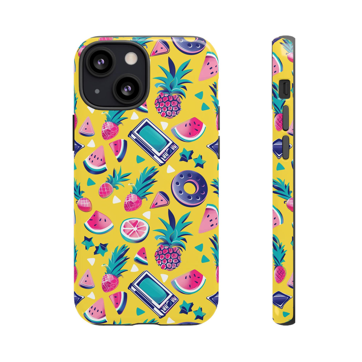 90s Themed Seamless Pattern Phone Case – Embrace Retro Style and Protection 255