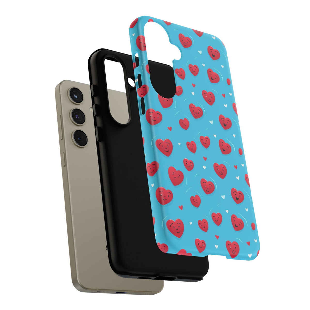 Heart Pattern Phone Case – Stylish & Loving Design for Your Device 811