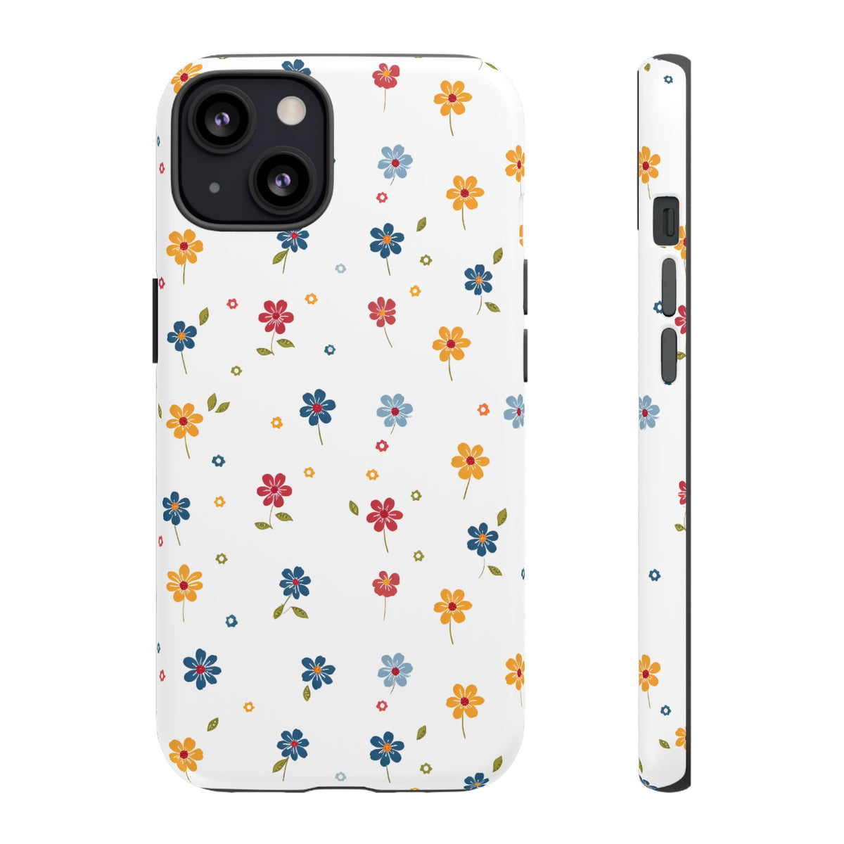 Wild Flowers Garden Stitch Phone Case – Nature-Inspired Floral Design