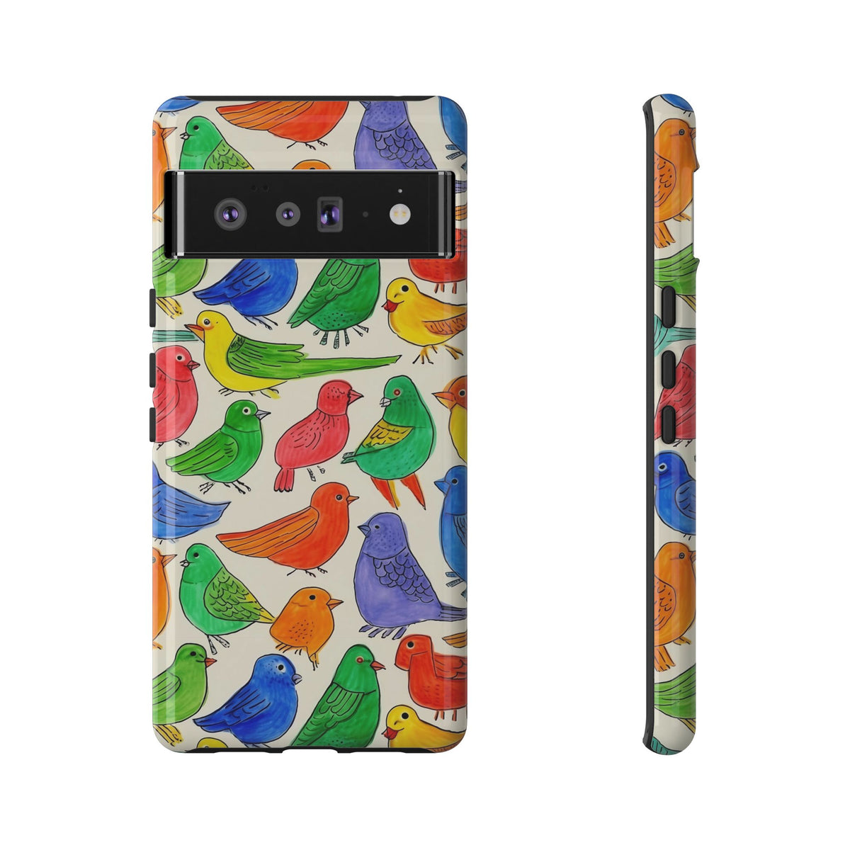 Birds Seamless Pattern Phone Case – Elegant and Timeless Avian Design 2