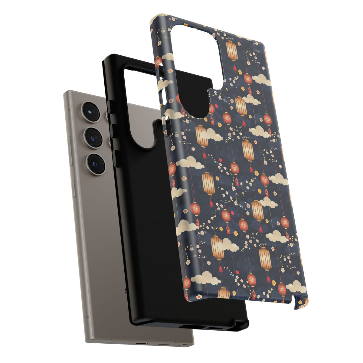 Japanese Pattern Phone Case – Elegant & Timeless Design for Your Phone 470