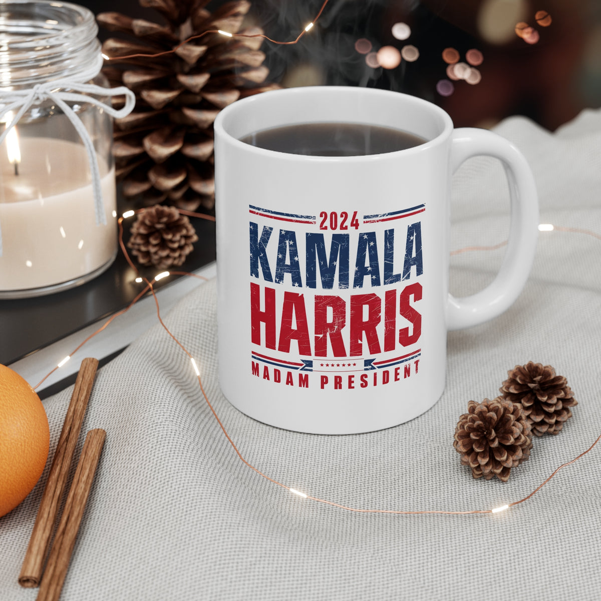 Kamala Harris Ceramic Coffee Cups, 11oz