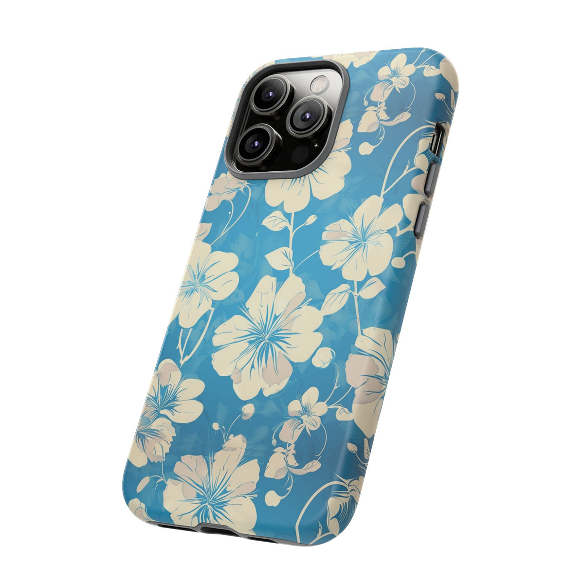 Blue Floral Seamless Pattern Phone Case