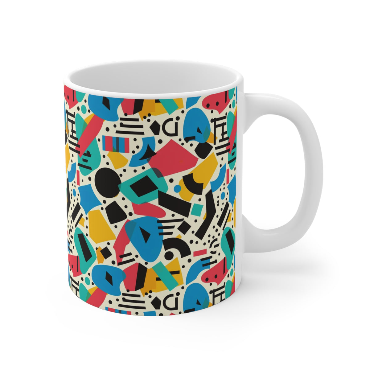 90s Retro Coffee Mug - Full Wrap Design 598