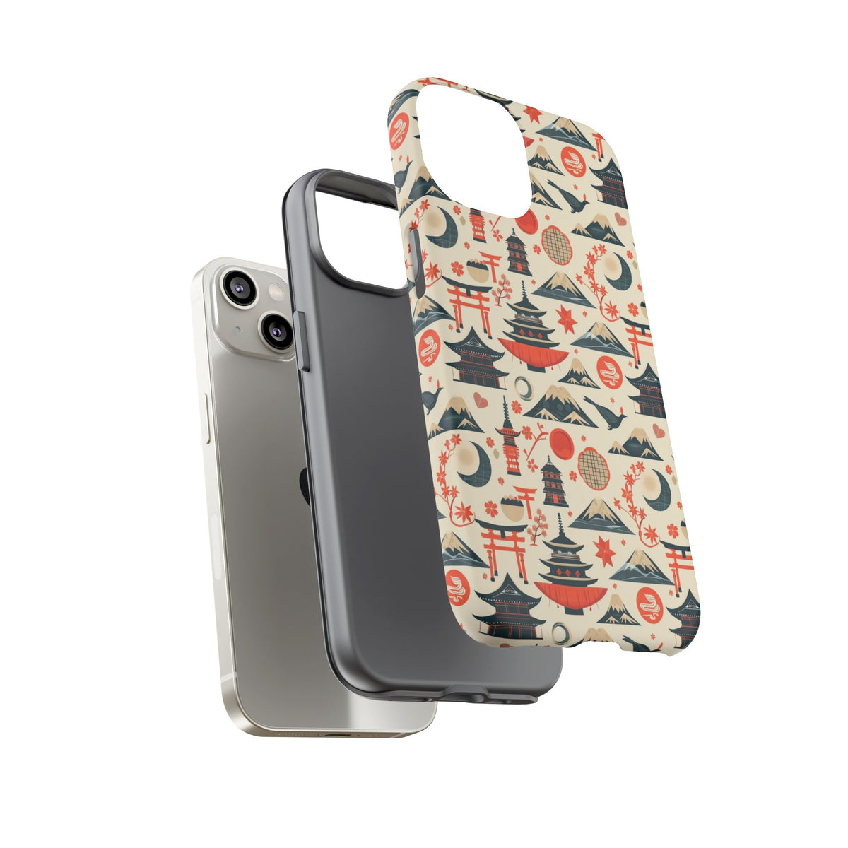 Japanese Pattern Phone Case – Elegant & Timeless Design for Your Phone 140