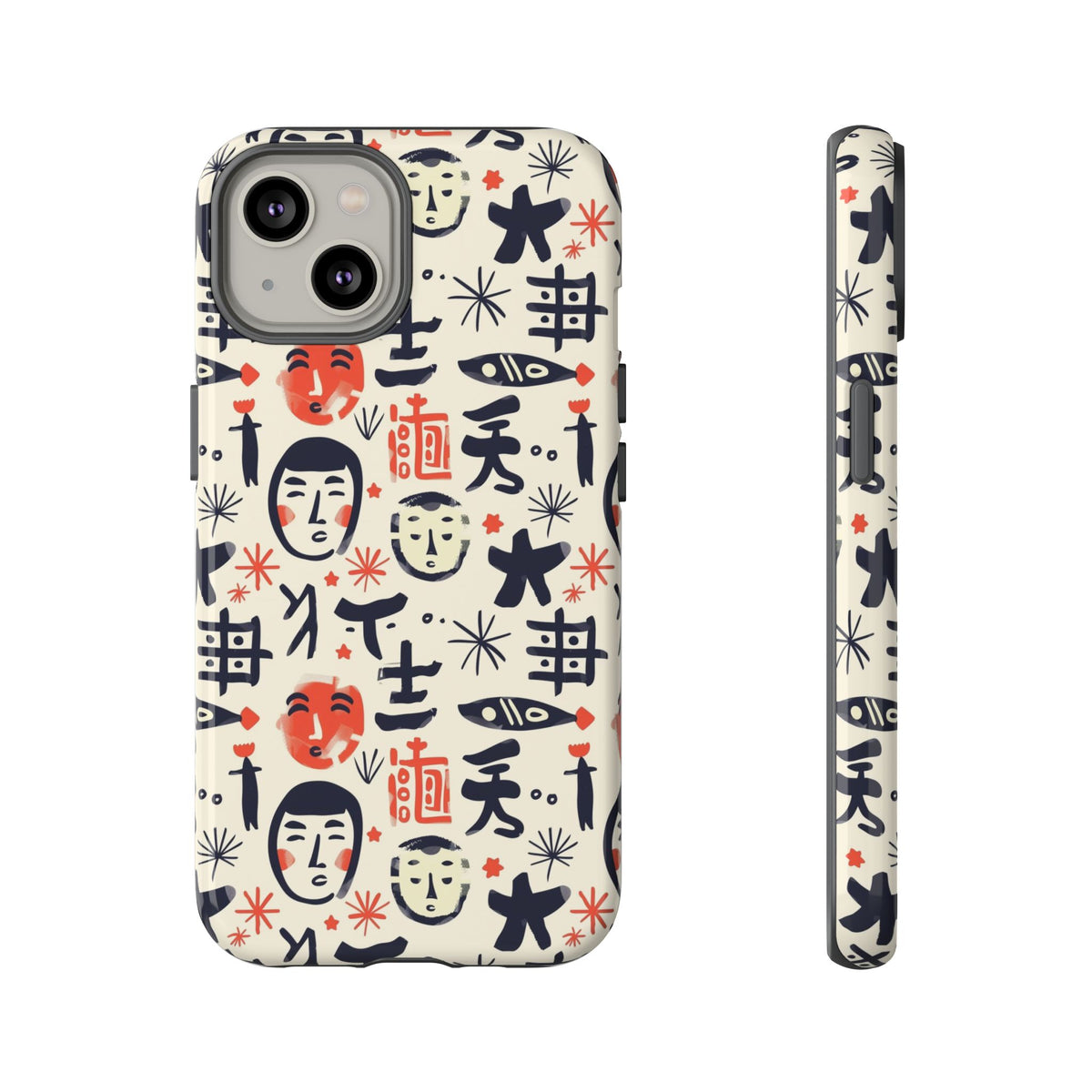 Japanese Pattern Phone Case – Elegant & Timeless Design for Your Phone 092