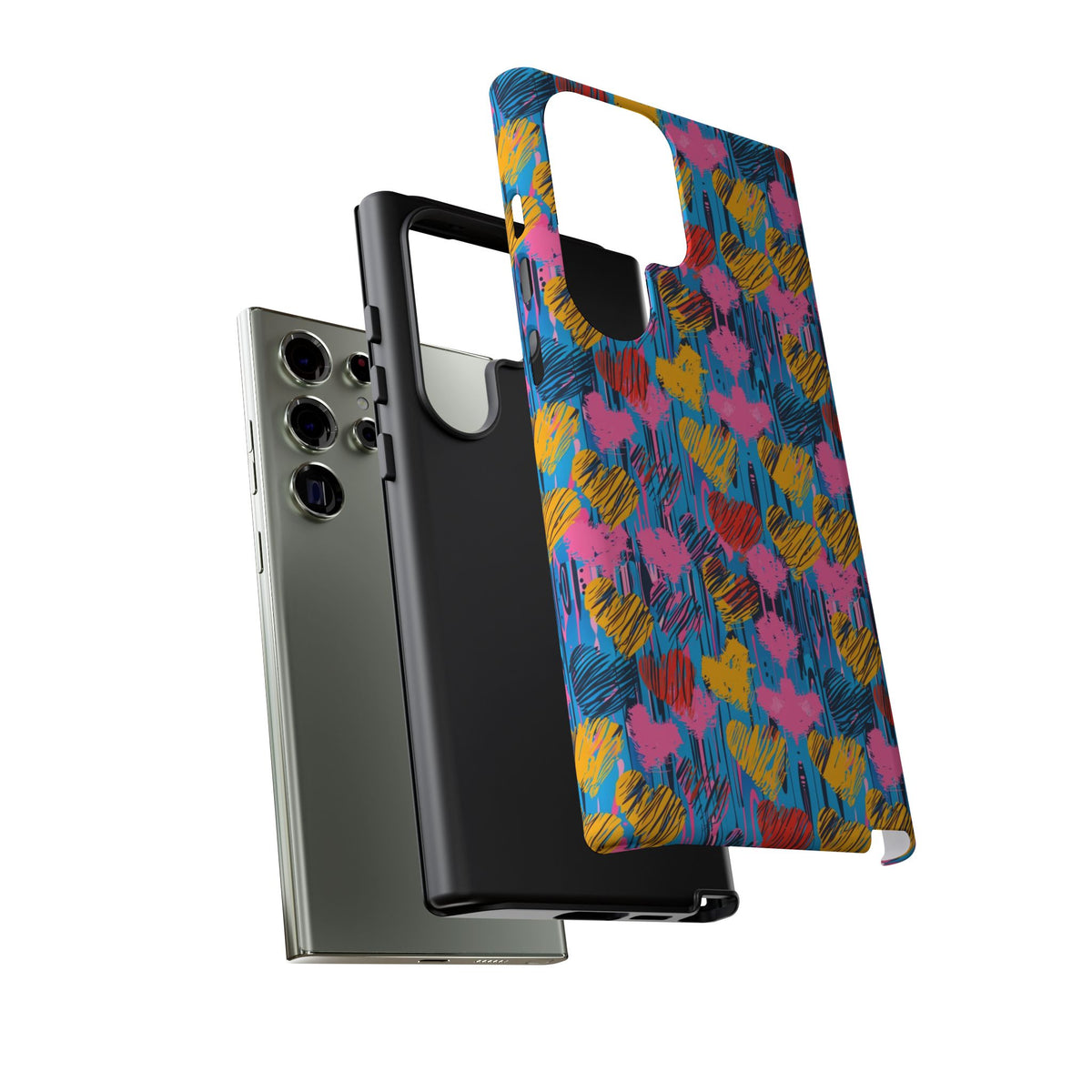 Heart Pattern Phone Case – Stylish & Loving Design for Your Device 262