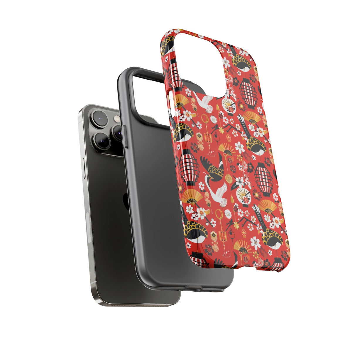 Japanese Pattern Phone Case – Elegant & Timeless Design for Your Phone 056