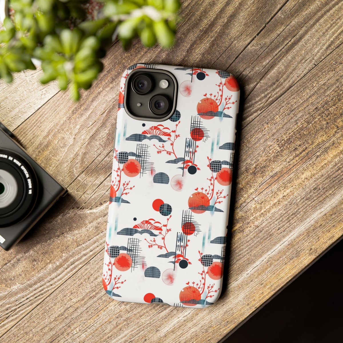 Japanese Pattern Phone Case – Elegant & Timeless Design for Your Phone 082