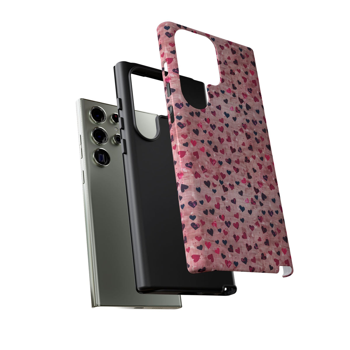 Heart Pattern Phone Case – Stylish & Loving Design for Your Device 229