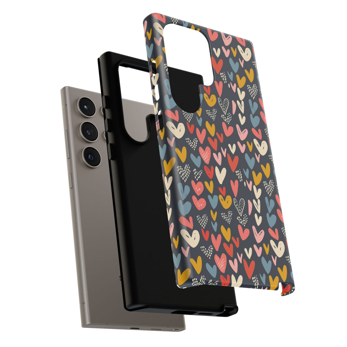 Heart Pattern Phone Case – Stylish & Loving Design for Your Device 816