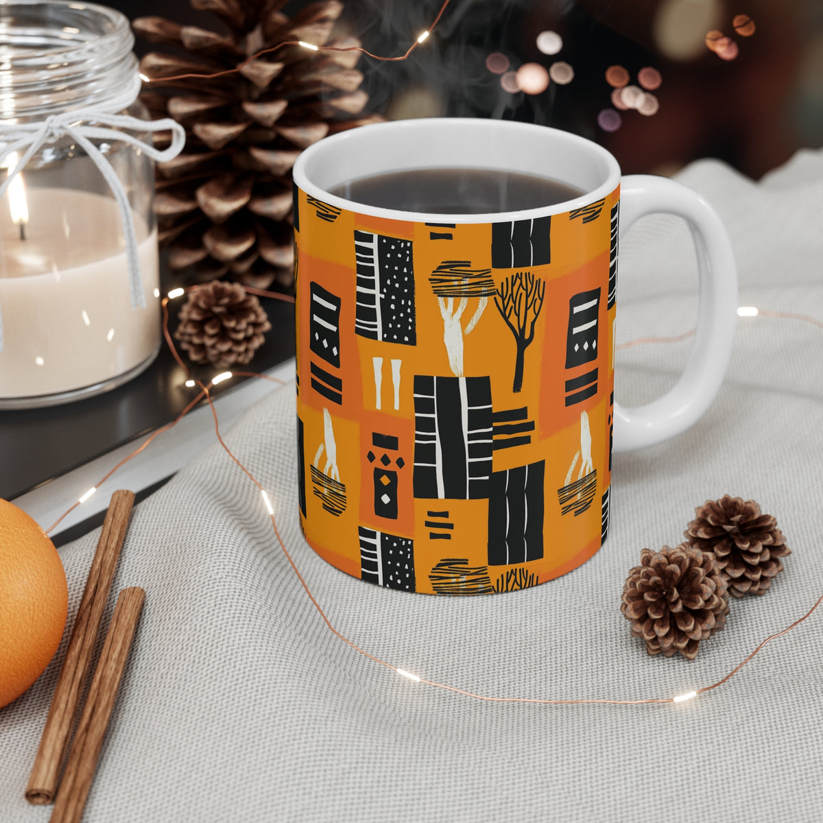 All-Over African Pattern Coffee Mug 303