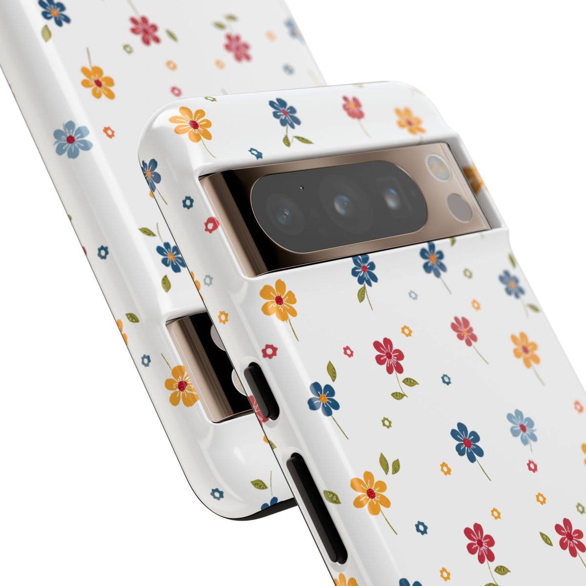 Wild Flowers Garden Stitch Phone Case – Nature-Inspired Floral Design