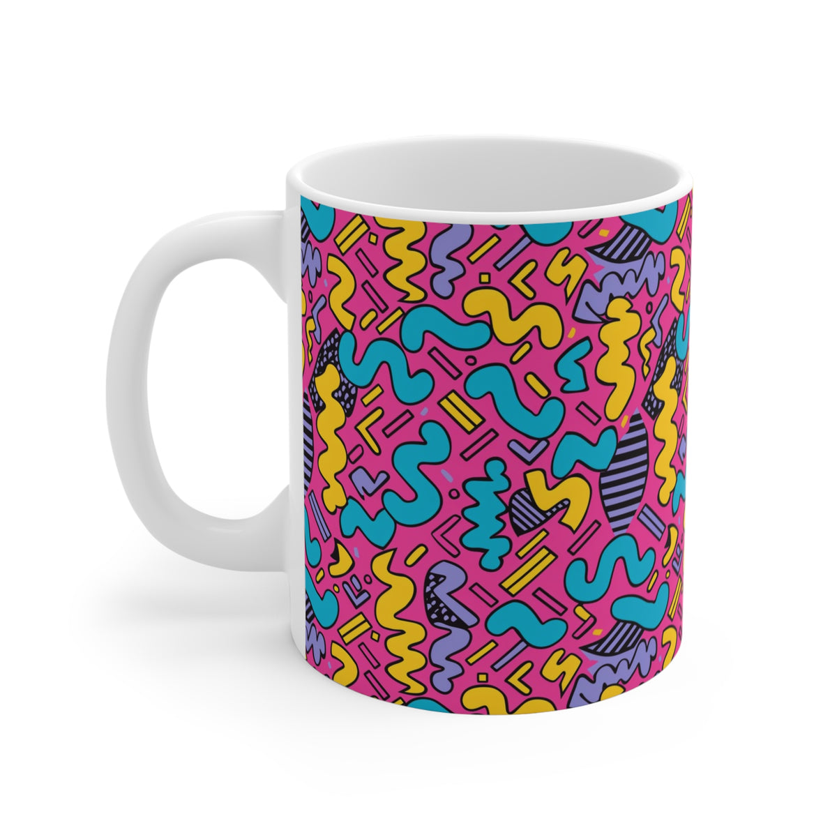 90s Retro Coffee Mug - Full Wrap Design 509