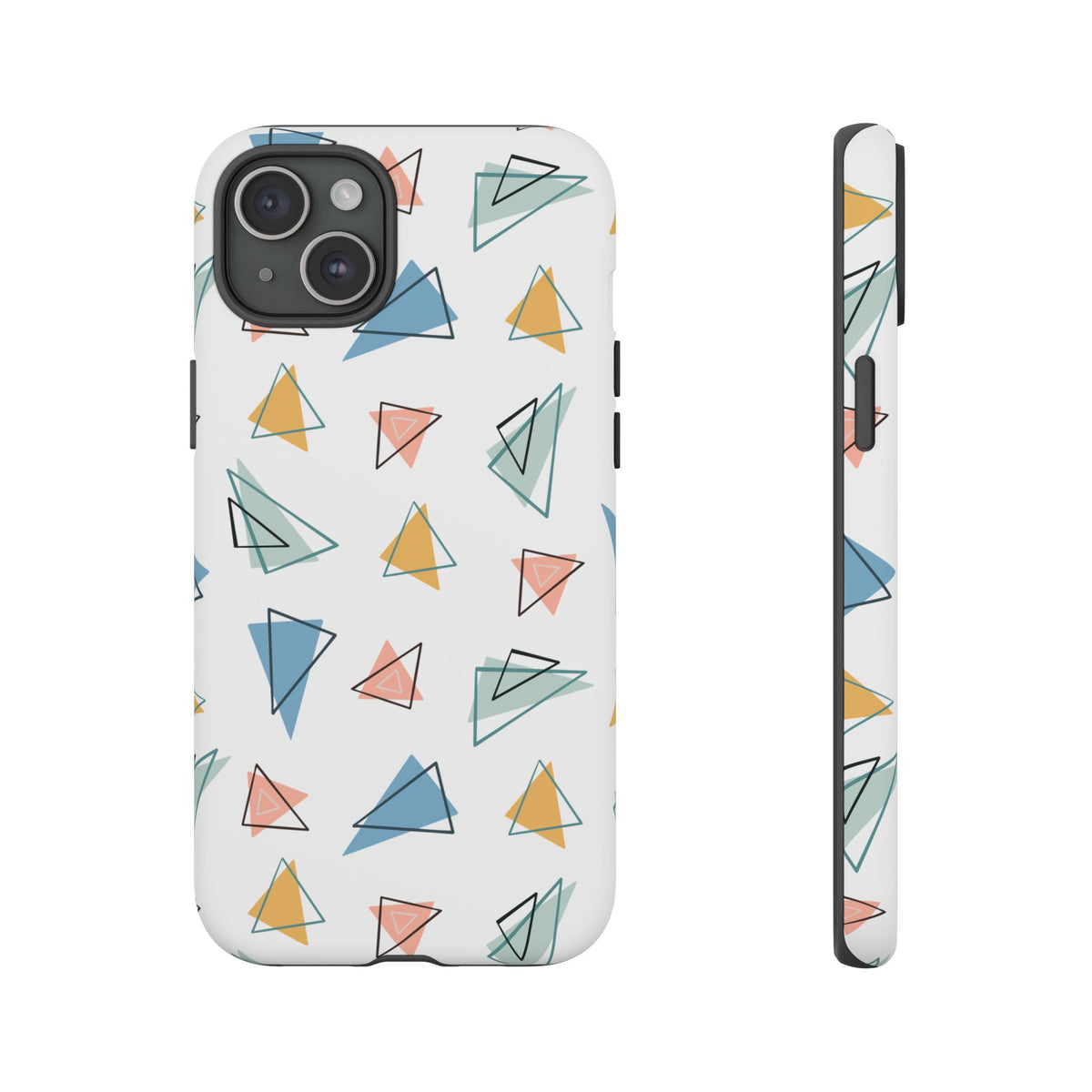 Triangle Pattern Phone Case – Modern & Durable Geometric Design