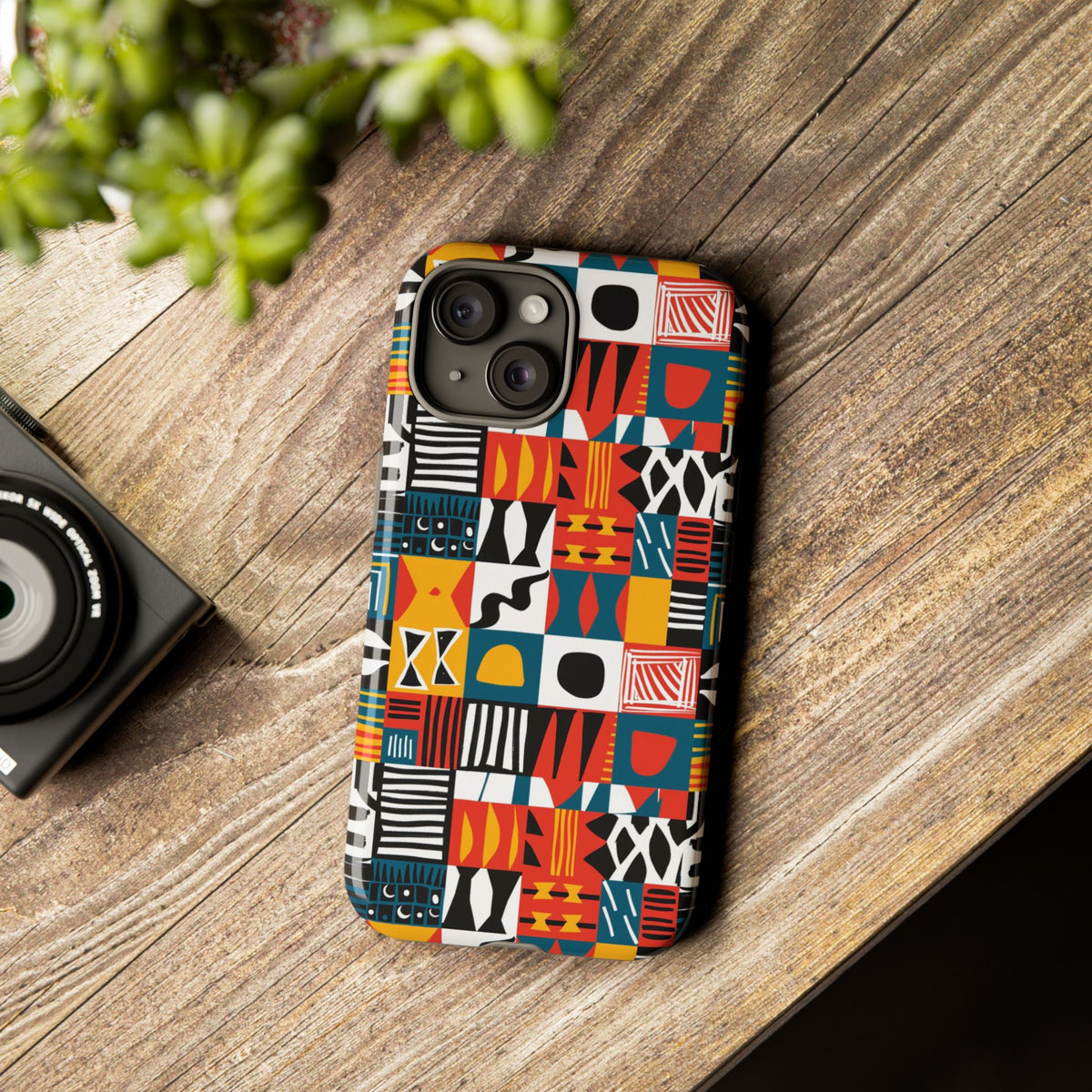 Stylish African Pattern Phone Case – Unique and Vibrant Protection 076