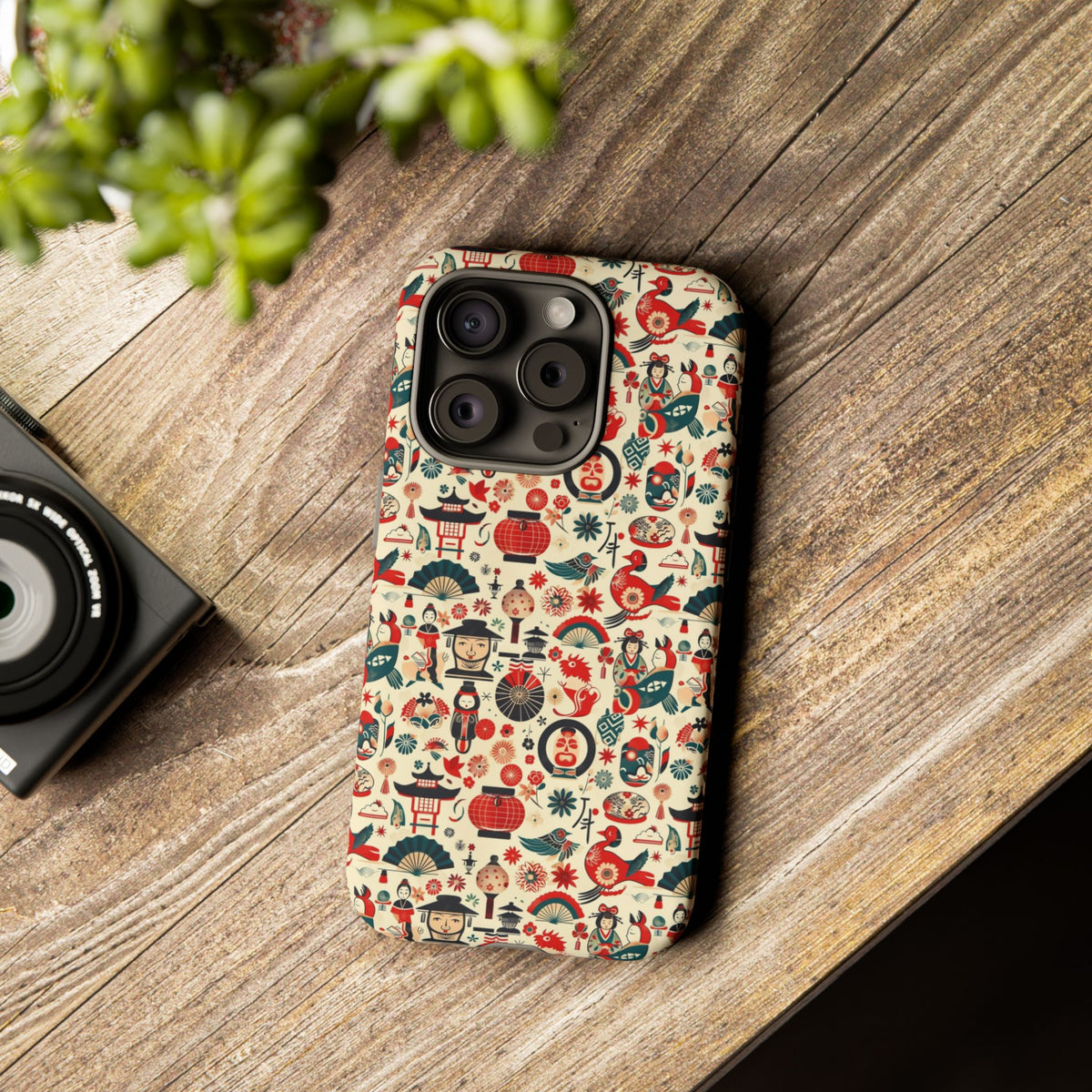 Japanese Pattern Phone Case – Elegant & Timeless Design for Your Phone 471