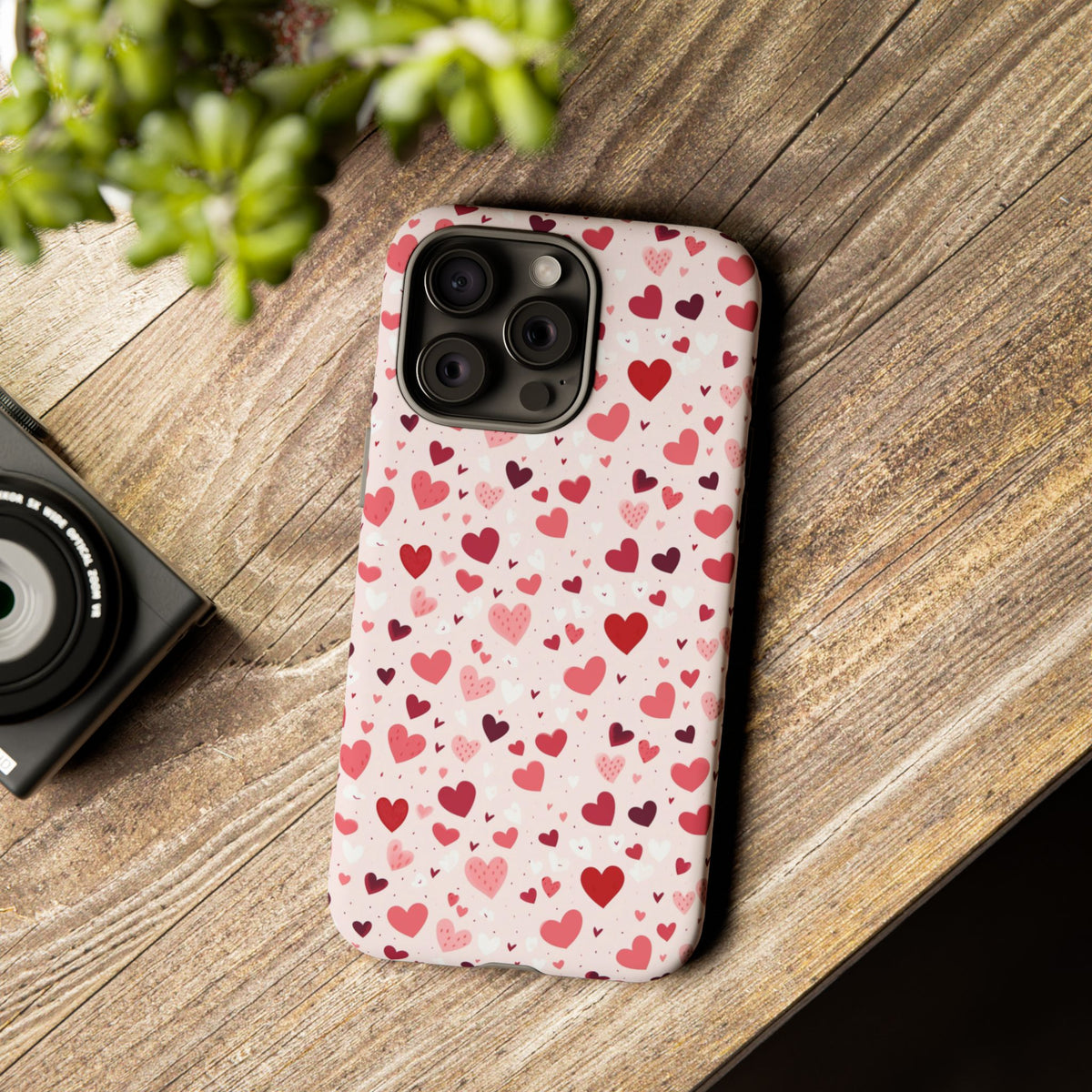 Heart Pattern Phone Case – Stylish & Loving Design for Your Device 817