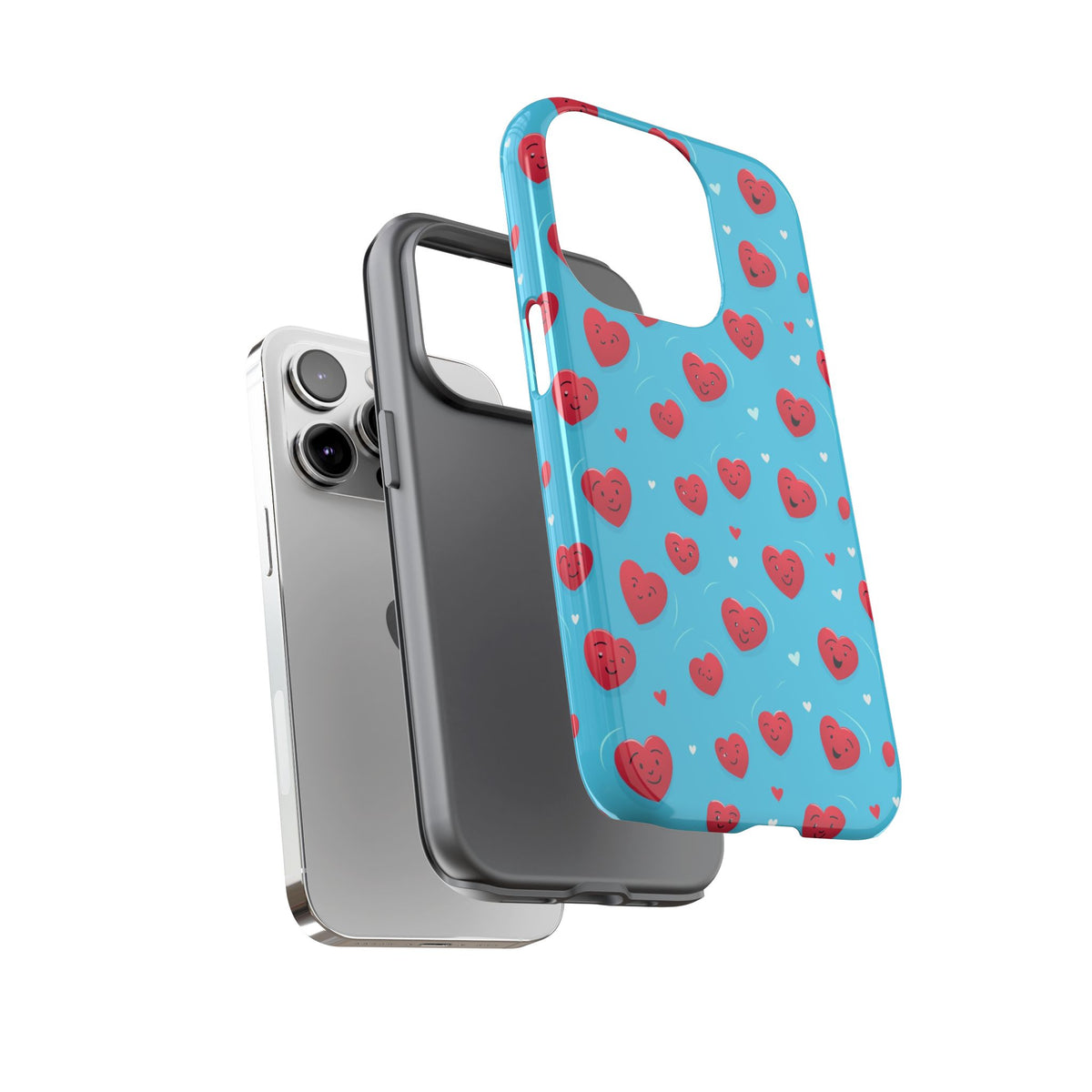 Heart Pattern Phone Case – Stylish & Loving Design for Your Device 811