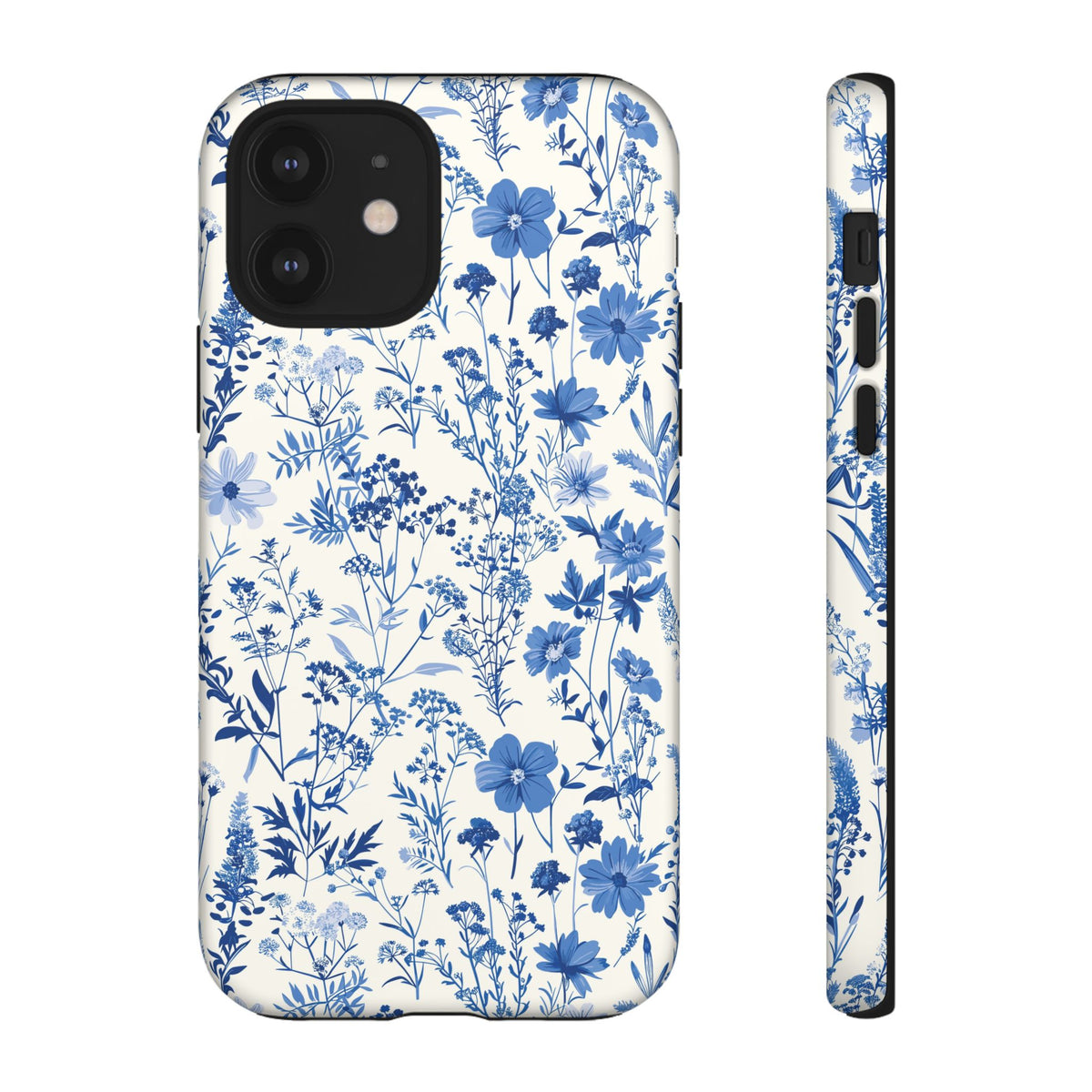 Blue French Toile Phone Case – Timeless Elegance and Classic Style