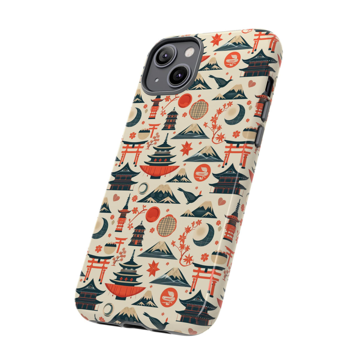 Japanese Pattern Phone Case – Elegant & Timeless Design for Your Phone 140