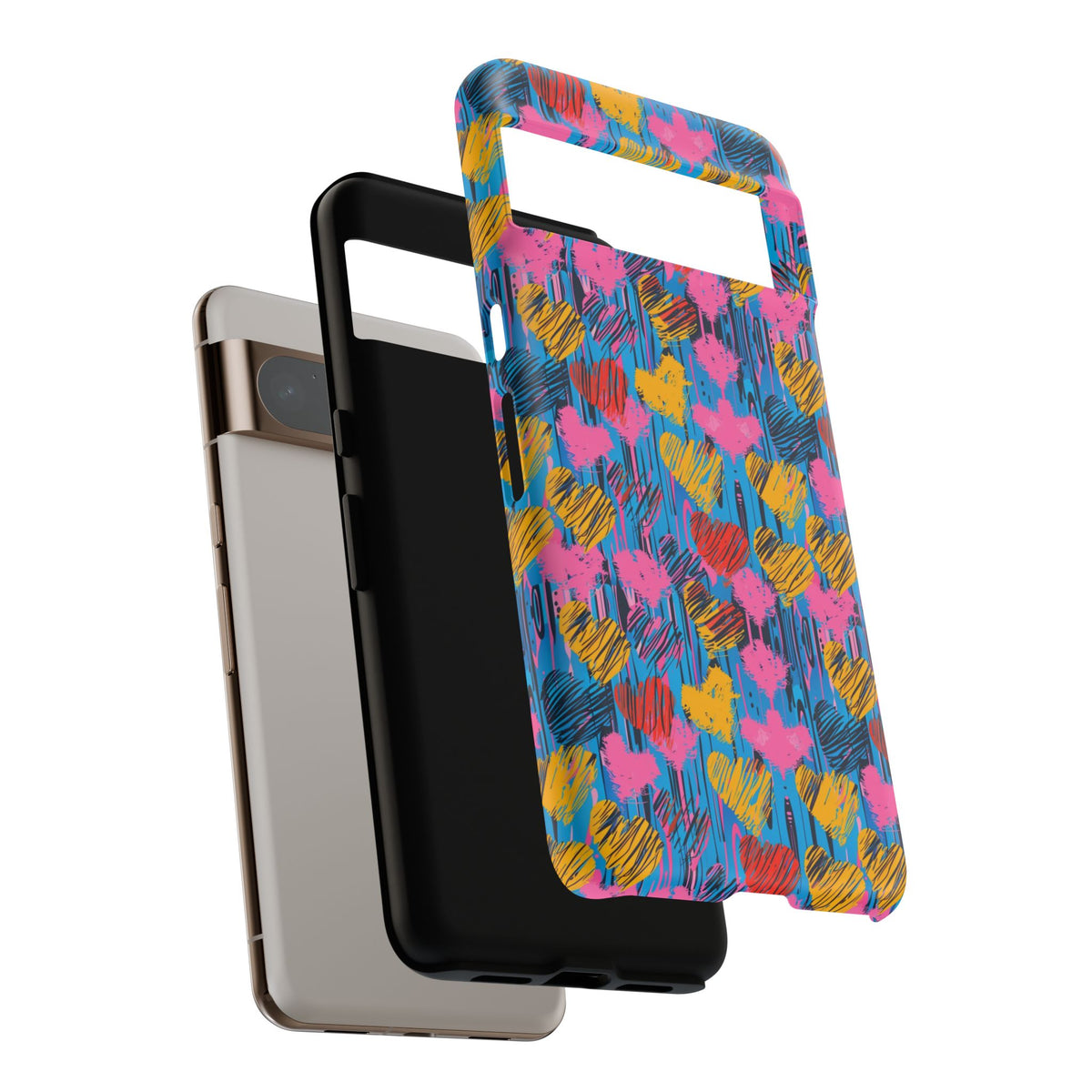 Heart Pattern Phone Case – Stylish & Loving Design for Your Device 262