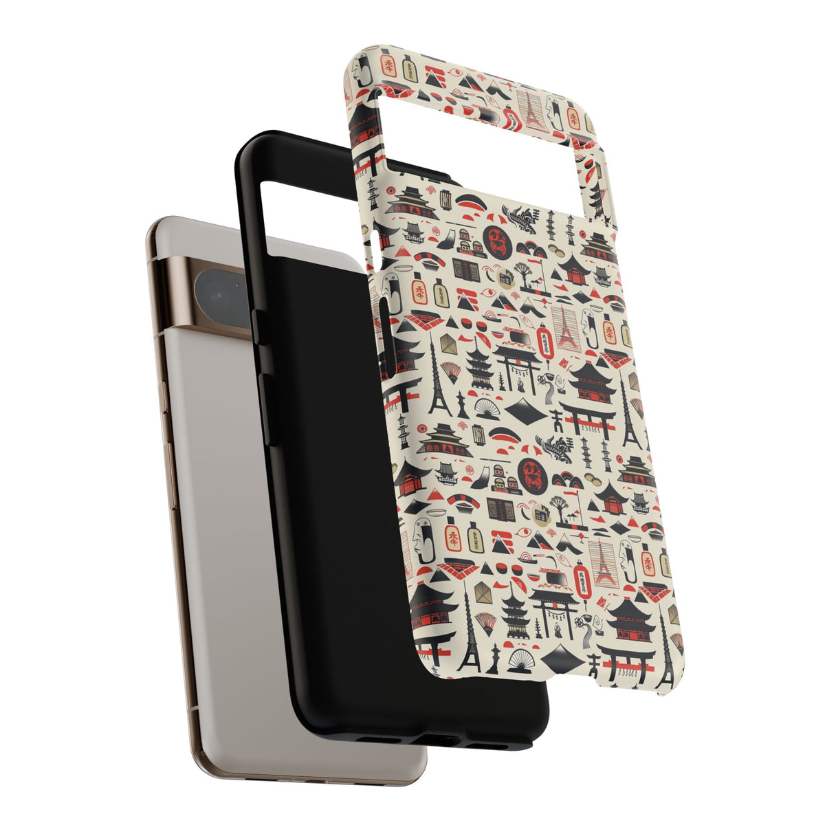 Japanese Pattern Phone Case – Elegant & Timeless Design for Your Phone 010