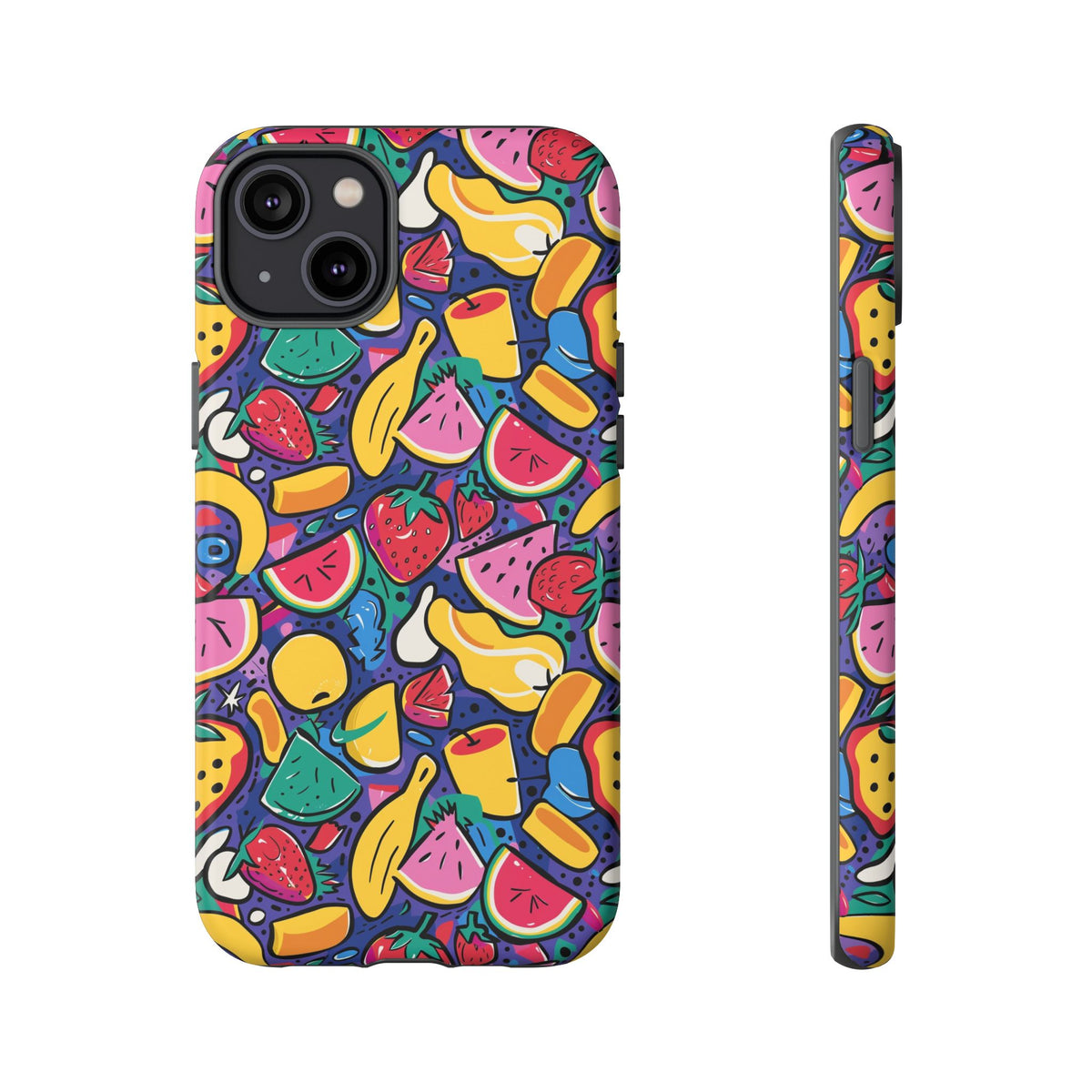 90s Themed Seamless Pattern Phone Case – Embrace Retro Style and Protection 316